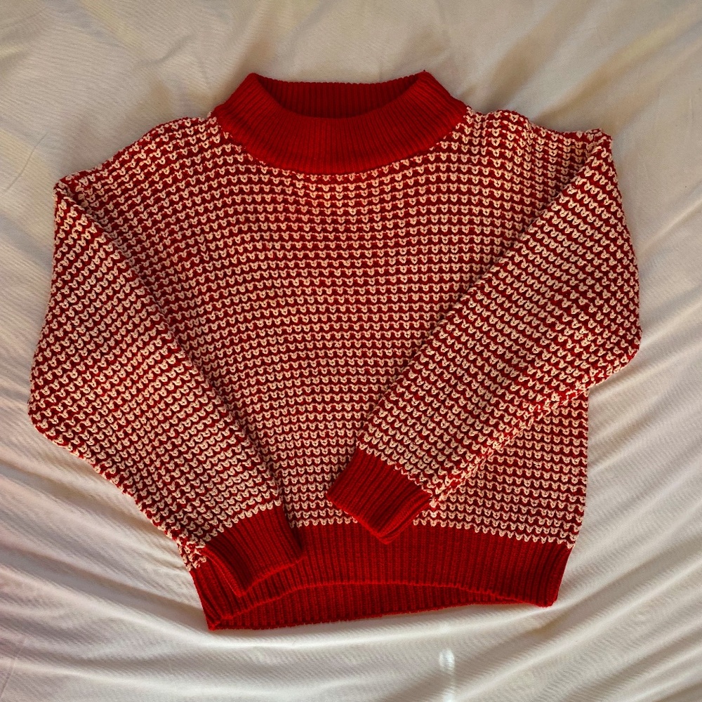 Chunky Knit Mock Neck Sweater